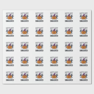 Papel De Presente Vamos nos Esmagar no Abobora de Halloween do Chapé