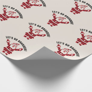 PAPEL DE PRESENTE VAMOS VÁ BRANDON! ENVOLVIMENTO DE PAPAIS NOEIS DE