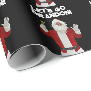PAPEL DE PRESENTE VAMOS VÁ BRANDON SANTA CLAUS BIDEN WRAPPER