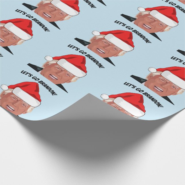PAPEL DE PRESENTE VAMOS VÁ BRANDON! TRUMP CHRISTMAS  (Ponta)