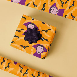 Papel De Presente Vampiro Dracula Halloween Crianças Cuecas