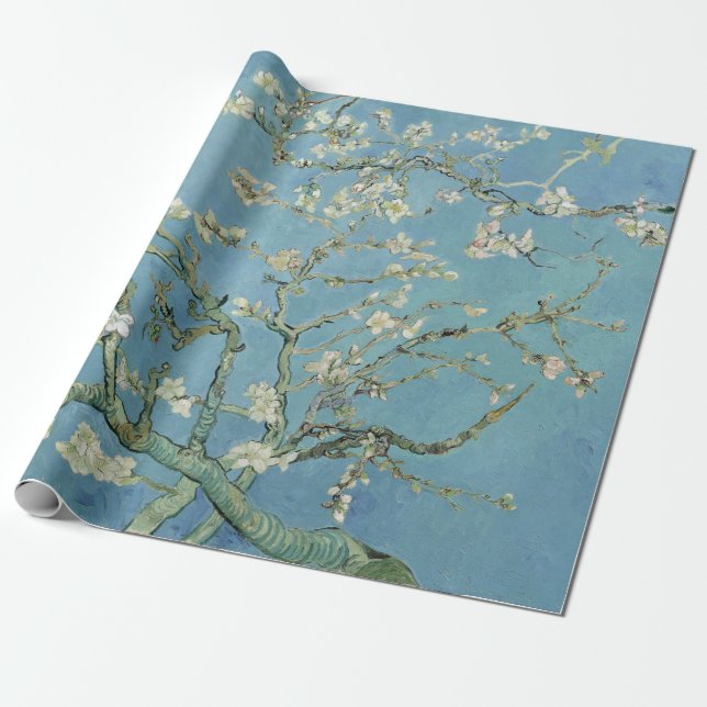Papel De Presente Van Gogh Almond Blossom (Desenrolado)