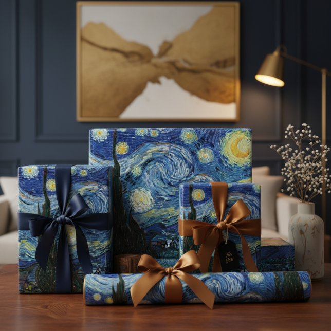 Papel De Presente Van Gogh Starry Night (Criador carregado)