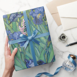 Papel De Presente Van Gogh Vintage Irises   