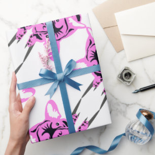 Papel De Presente Variação de silhueta de Bulldog Francês