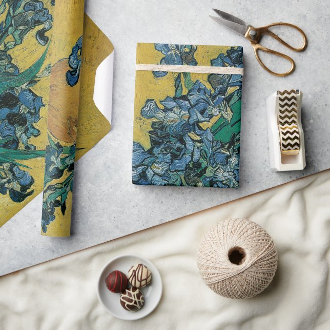 Papel De Presente Vase "Ainda viva" com irrisões de Vincent van Gogh (Artesanato)