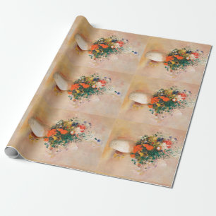 Papel De Presente Vase de Flores por Redon Poste-Impressionista