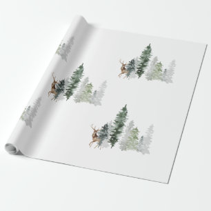 Papel De Presente Vedante de Woodland Watercolor