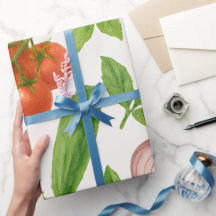 Vegetable Garden Wrapping Paper | Kitchen Gift