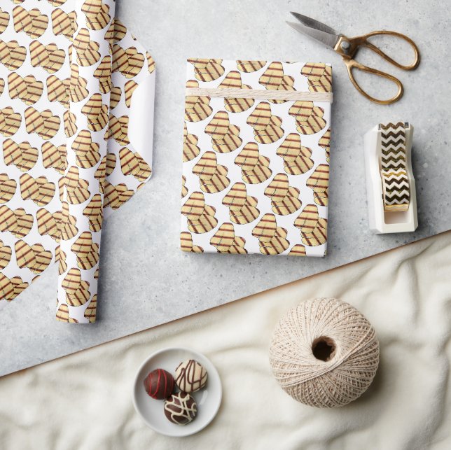 Papel De Presente Vegetal cipriota Fried Halloumi Griling (Artesanato)