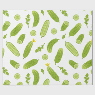 Papel De Presente vegetariano vegetariano vegetariano de picles vege