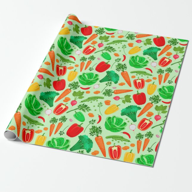 Papel De Presente Veggies (Desenrolado)