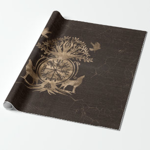 Papel De Presente Vegvisir - Ornamento de Compass Viking