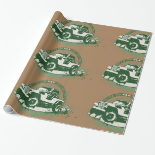 Papel De Presente Veículo 4x4 Verde para Uso Off-Road