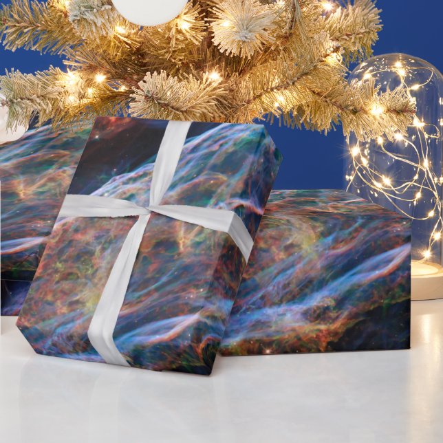 Papel De Presente Veil Nebula Supernova Mantém Telescópio Hubble (Feriados)