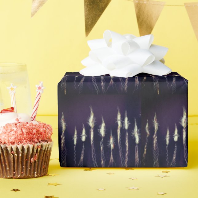 Papel De Presente Vela de Aniversário (Festa de aniversário)