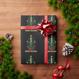 Papel De Presente Vela de Ignição Árvore de Natal Feliz Fastmas Mecâ