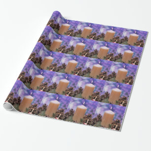 Papel De Presente Vela de Natal