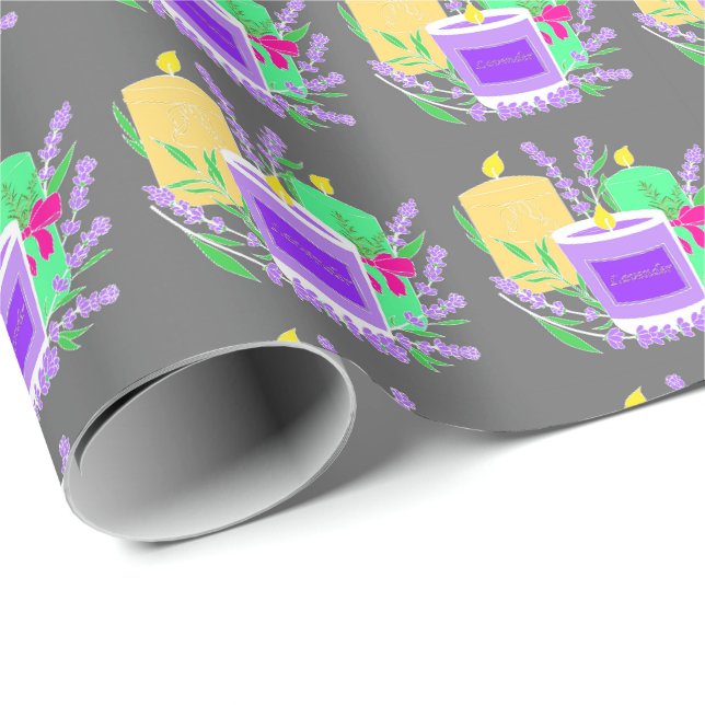 Papel De Presente Velas (Ponta do rolo)