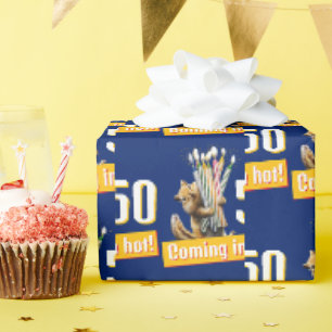 Papel De Presente Velas de Aniversário de Esquilo