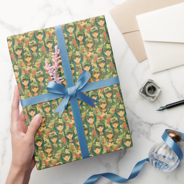 Papel De Presente veleiro com velas de escarlate padrão aquoso (Presentear)
