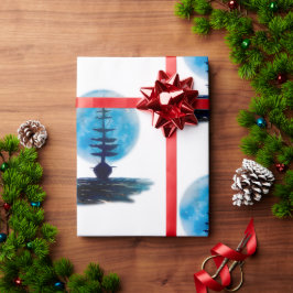 Papel De Presente Velejando até a Lua