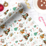 Papel De Presente Vencedores de Natal Snowmen<br><div class="desc">Torne seus presentes de Natal mais festivos com este divertido papel de embrulho de Natal com um padrão lúdico de cervos, ursos, bonecos de neve e cartões de natal. Com um design brilhante e alegre, este artigo é perfeito para embrulhar presentes para crianças, reuniões familiares ou festas de férias. O...</div>