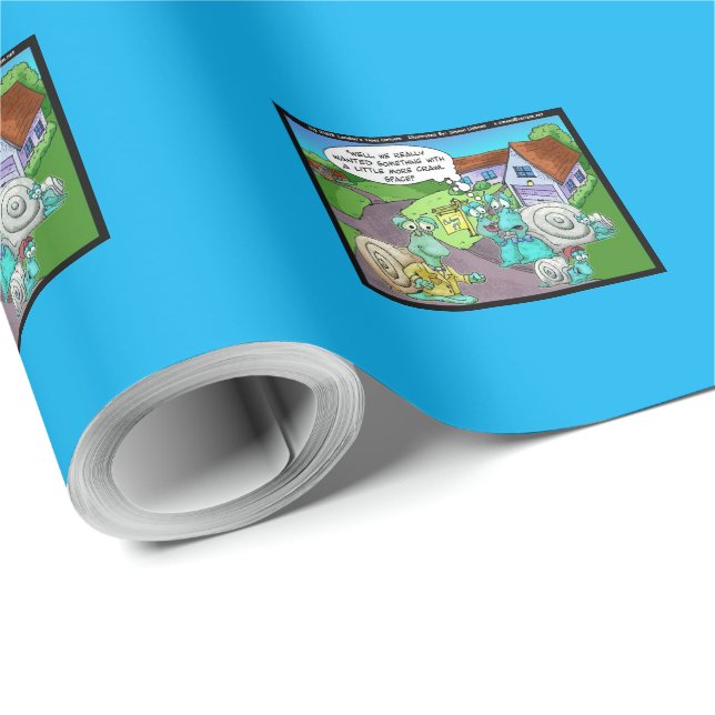 Papel De Presente Vendas de imóveis de caracol presentes engraçados  (Ponta do rolo)