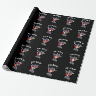 Papel De Presente Ventilador de Metal Pesado Música Engraçada Pun Es