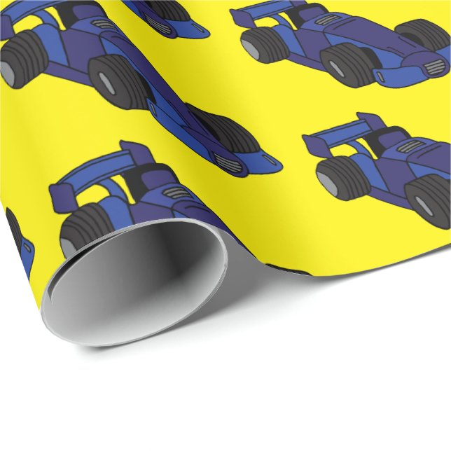 Papel De Presente Ventilador Racetrack para carros corridas (Ponta do rolo)