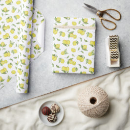 Papel De Presente Verão de Limão