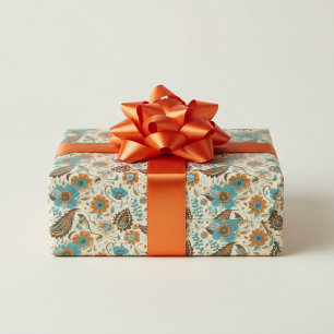 Papel De Presente Verão Retro