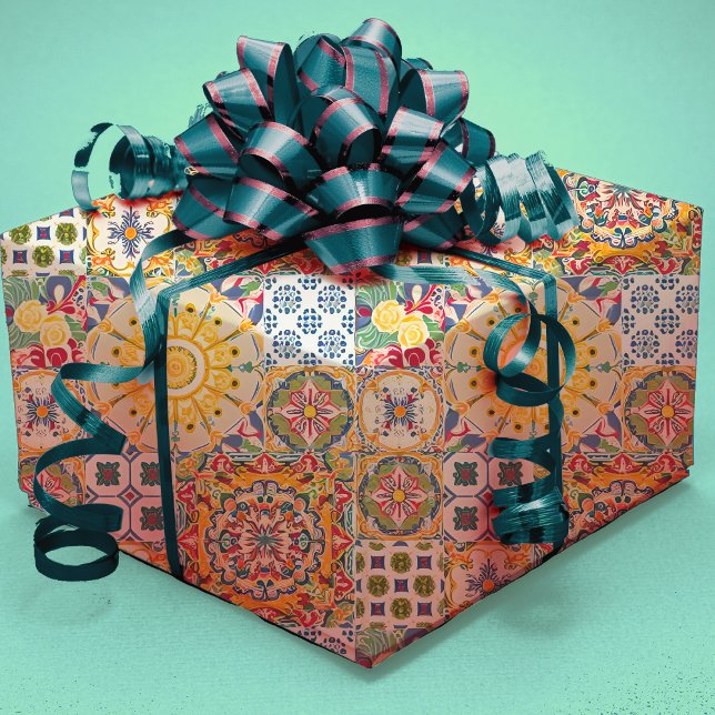 Papel De Presente Verão Siciliano Citrino-amarelo-mediterrânico (Criador carregado)