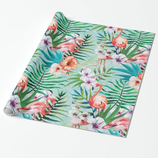 Papel De Presente Verão tropical (Desenrolado)