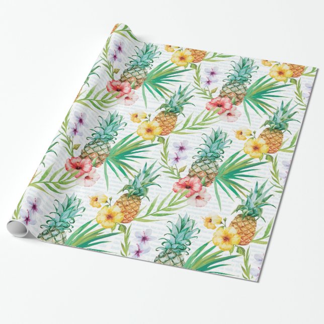 Papel De Presente Verão tropical (Desenrolado)