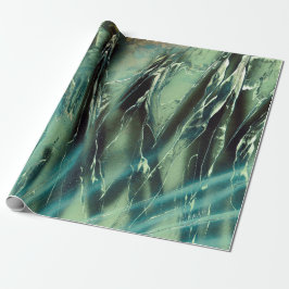 Papel De Presente Verde ao Cinza Escuro