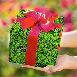 Papel De Presente Verde brilhante de Textura de Foto Grass Realista