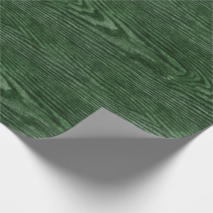 Papel De Presente Verde de caçador de madeira resistido da textura