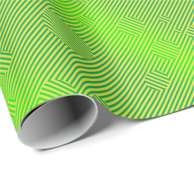 Papel De Presente Verde de Carnaby (Ponta do rolo)