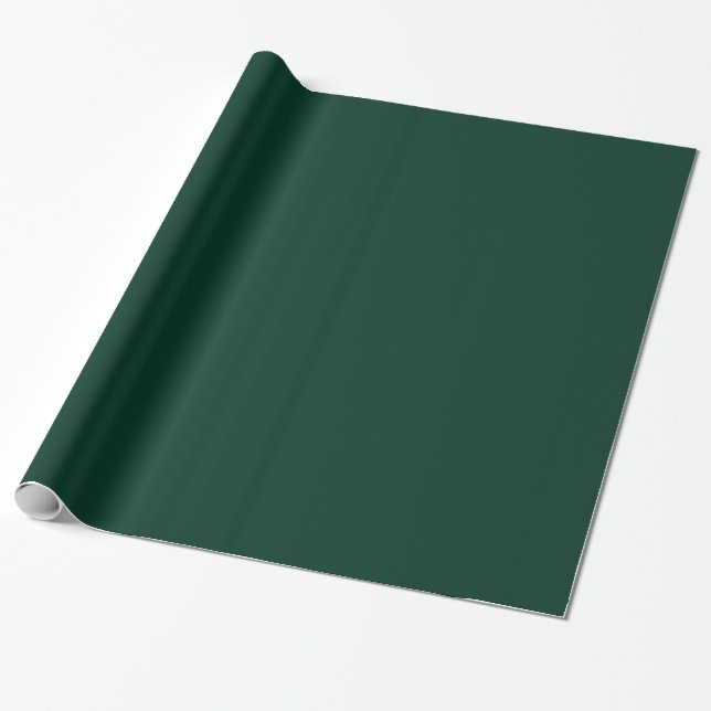 Papel De Presente Verde escuro (Desenrolado)