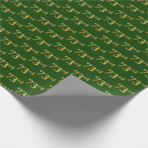 Papel De Presente Verde, evento do ouro 73rd do falso
