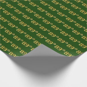 Papel De Presente Verde, evento do ouro 89th do falso (Oitenta-Nono)