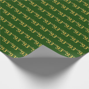 Papel De Presente Verde, evento do ouro 93rd do falso