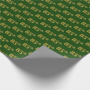 Papel De Presente Verde, evento do ouro do falso 85th