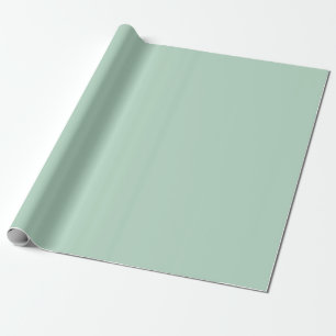 Papel De Presente Verde menta sólido luz samambaia natural