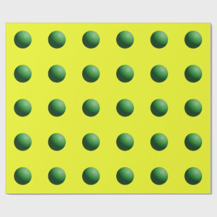 Papel De Presente Verde no Amarelo