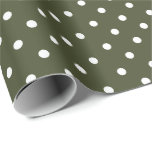Papel De Presente Verde-oliva | Papel de enrolamento de Bolinhas bra<br><div class="desc">Este clássico papel de embrulho de presente de bolinhas é perfeito para suas necessidades de presentes! Envie um presente de aniversário, presente de chá de fraldas, presente de chá de panela, presente de casamento ou presente para qualquer outra ocasião especial. É também uma escolha maravilhosa para empacotar artesanatos de papel:...</div>