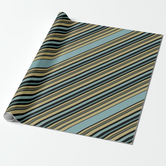 Papel De Presente Verde-oliva, preto e Cinza, em camadas lisas Pi (Desenrolado)