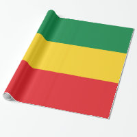 Verde, ouro (amarelo) e bandeira das cores