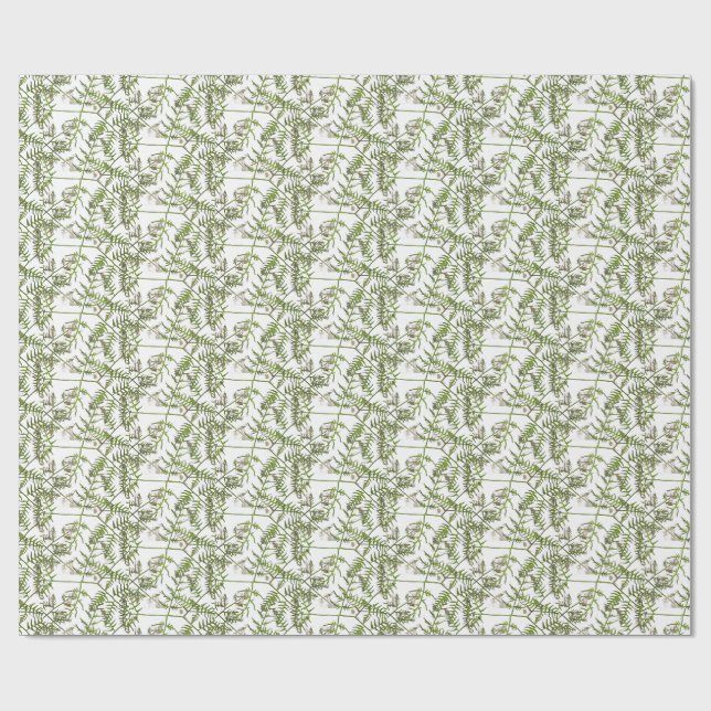 Papel De Presente verde primavera (Aberto)
